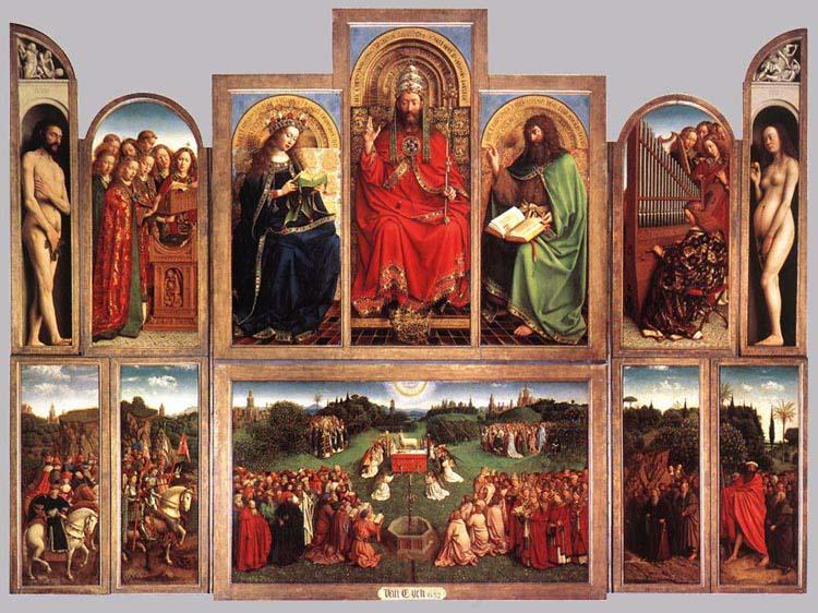 Jan Van Eyck The Ghent Altarpiece France oil painting art